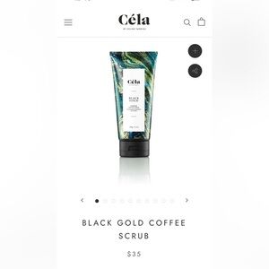 Cela Black Gold Body Scrub | 6.7 oz | New